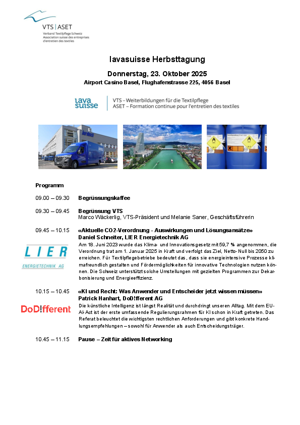 Programm Herbsttagung 2025